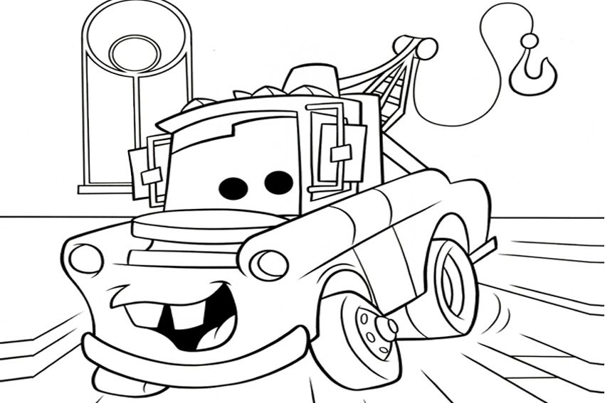 Plansa de colorat cu Cars pixar 229 145